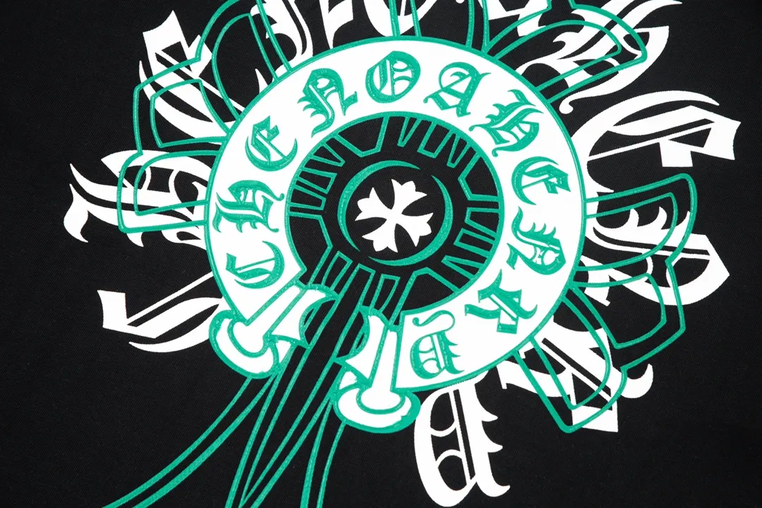 Chrome Hearts/ Logo Same Style T Versatile : Black Size：XS~L
